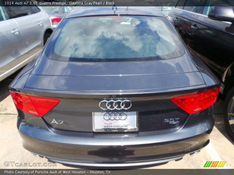 Daytona Gray Pearl / Black 2014 Audi A7 3.0T quattro Prestige