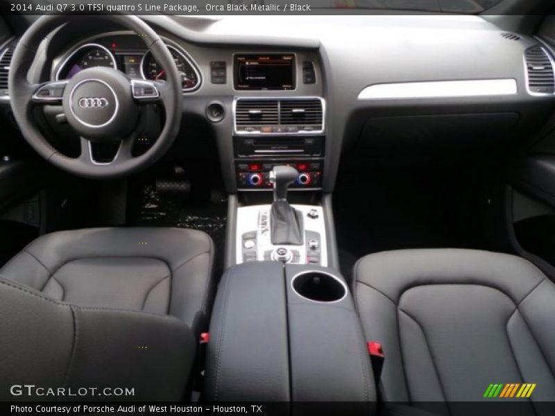 Orca Black Metallic / Black 2014 Audi Q7 3.0 TFSI quattro S Line Package