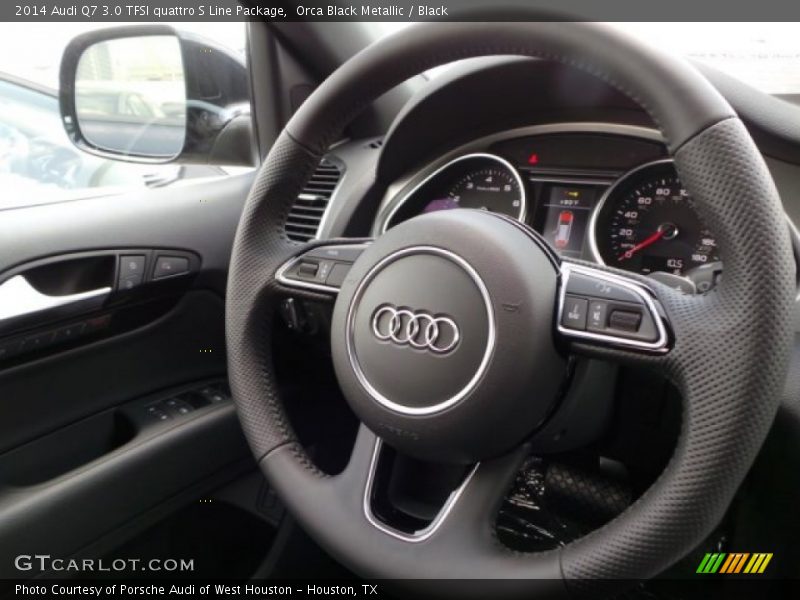 Orca Black Metallic / Black 2014 Audi Q7 3.0 TFSI quattro S Line Package