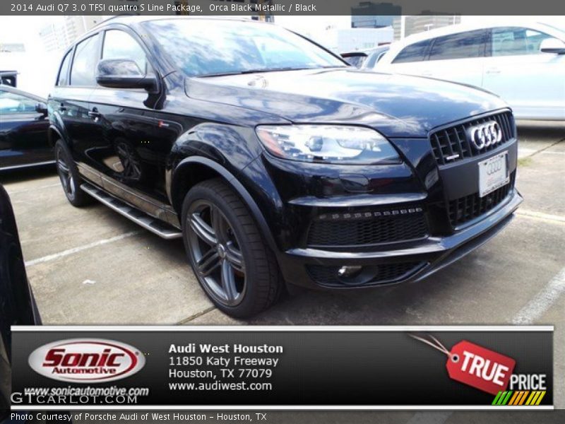 Orca Black Metallic / Black 2014 Audi Q7 3.0 TFSI quattro S Line Package