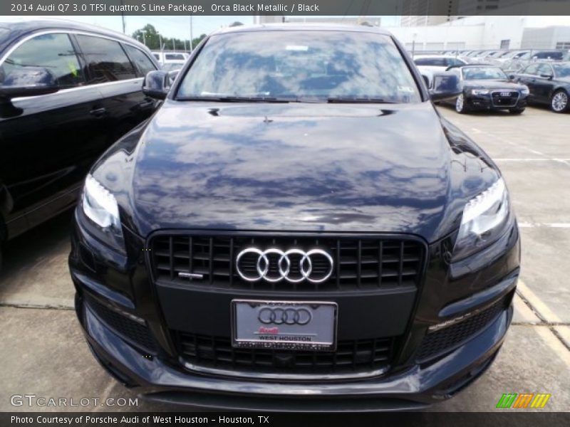 Orca Black Metallic / Black 2014 Audi Q7 3.0 TFSI quattro S Line Package