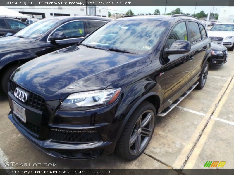 Orca Black Metallic / Black 2014 Audi Q7 3.0 TFSI quattro S Line Package
