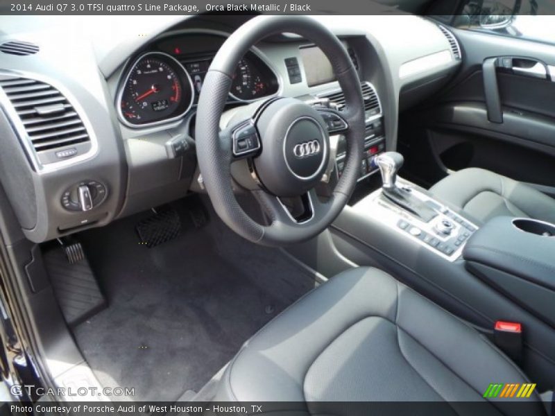 Orca Black Metallic / Black 2014 Audi Q7 3.0 TFSI quattro S Line Package