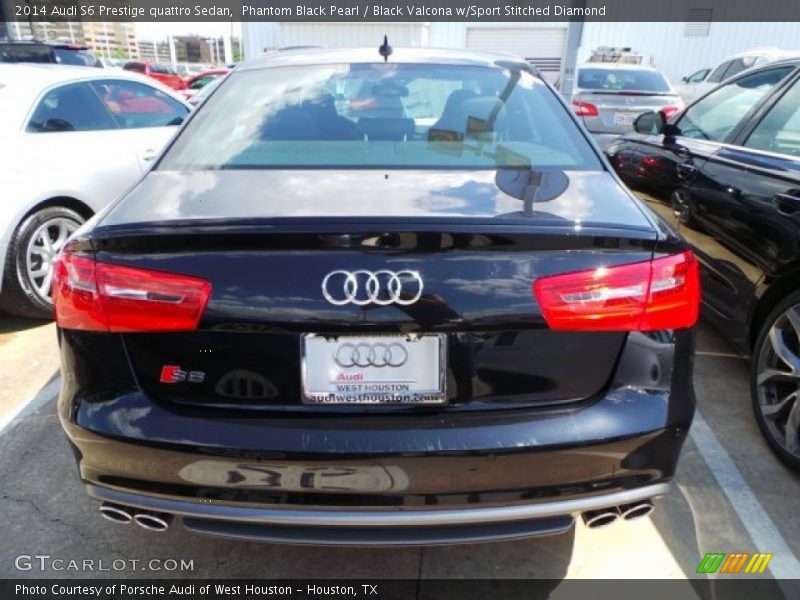 Phantom Black Pearl / Black Valcona w/Sport Stitched Diamond 2014 Audi S6 Prestige quattro Sedan