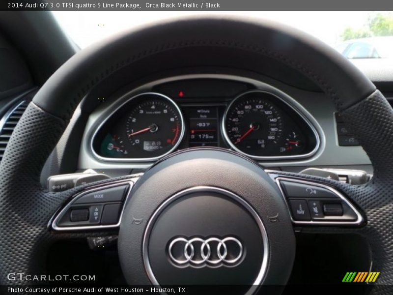 Orca Black Metallic / Black 2014 Audi Q7 3.0 TFSI quattro S Line Package