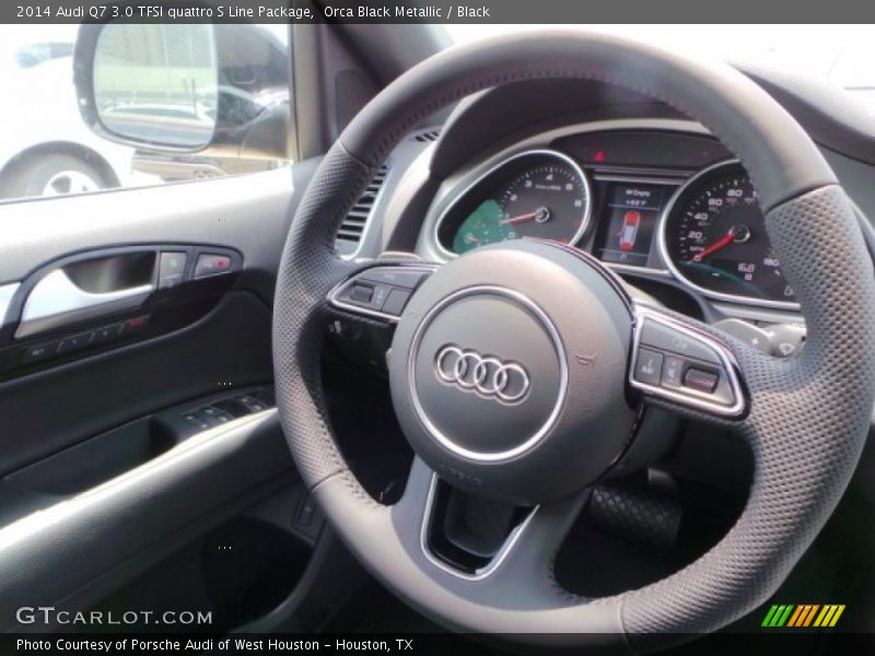 Orca Black Metallic / Black 2014 Audi Q7 3.0 TFSI quattro S Line Package
