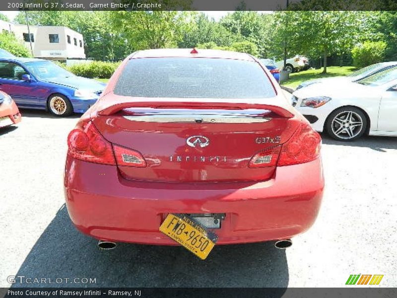 Garnet Ember / Graphite 2009 Infiniti G 37 x Sedan