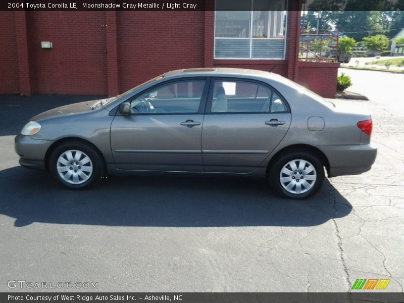 Moonshadow Gray Metallic / Light Gray 2004 Toyota Corolla LE