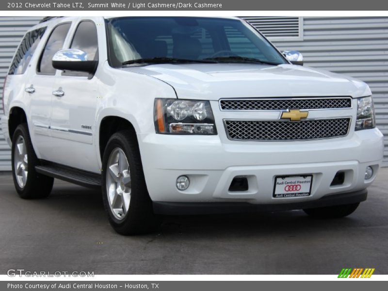 Summit White / Light Cashmere/Dark Cashmere 2012 Chevrolet Tahoe LTZ