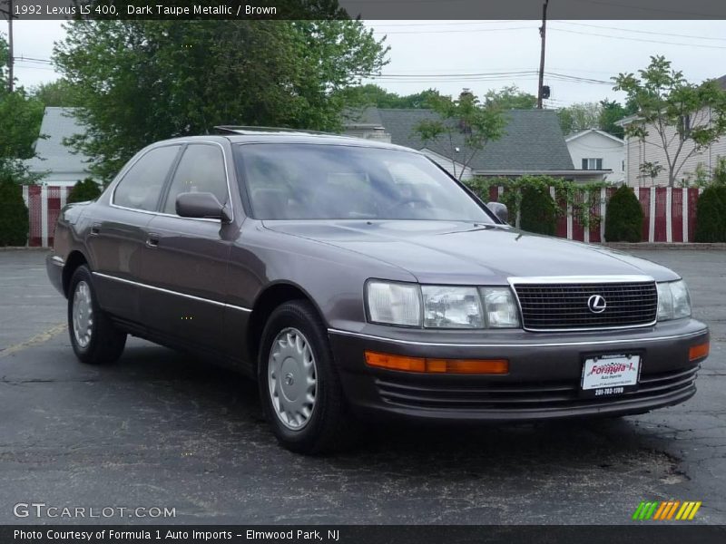 Dark Taupe Metallic / Brown 1992 Lexus LS 400