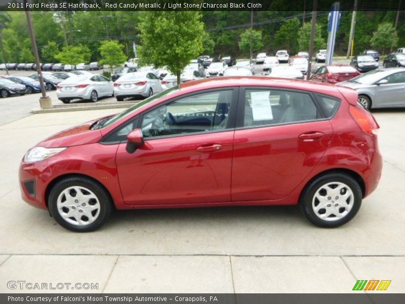 Red Candy Metallic / Light Stone/Charcoal Black Cloth 2011 Ford Fiesta SE Hatchback
