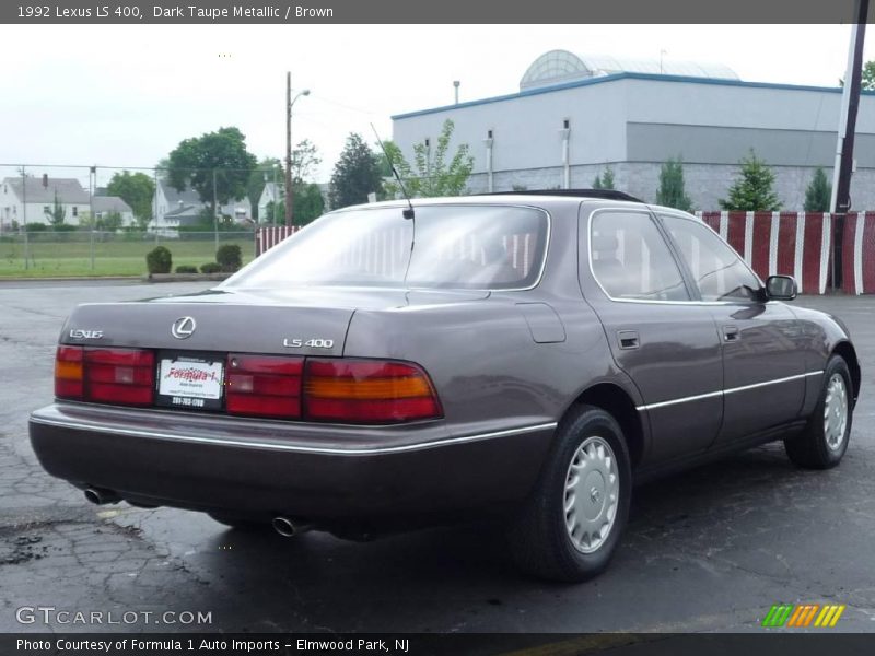 Dark Taupe Metallic / Brown 1992 Lexus LS 400