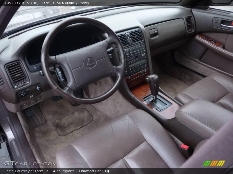 Dark Taupe Metallic / Brown 1992 Lexus LS 400