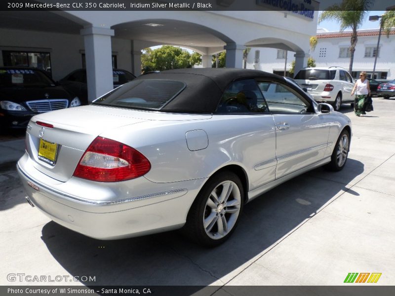 Iridium Silver Metallic / Black 2009 Mercedes-Benz CLK 350 Cabriolet