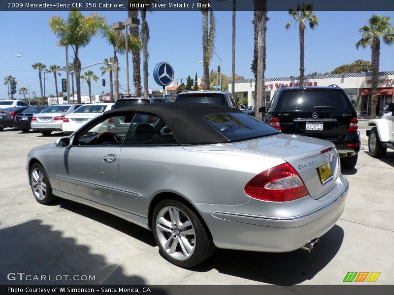 Iridium Silver Metallic / Black 2009 Mercedes-Benz CLK 350 Cabriolet