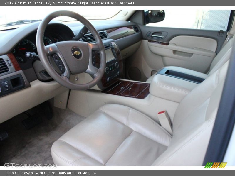 Summit White / Light Cashmere/Dark Cashmere 2012 Chevrolet Tahoe LTZ