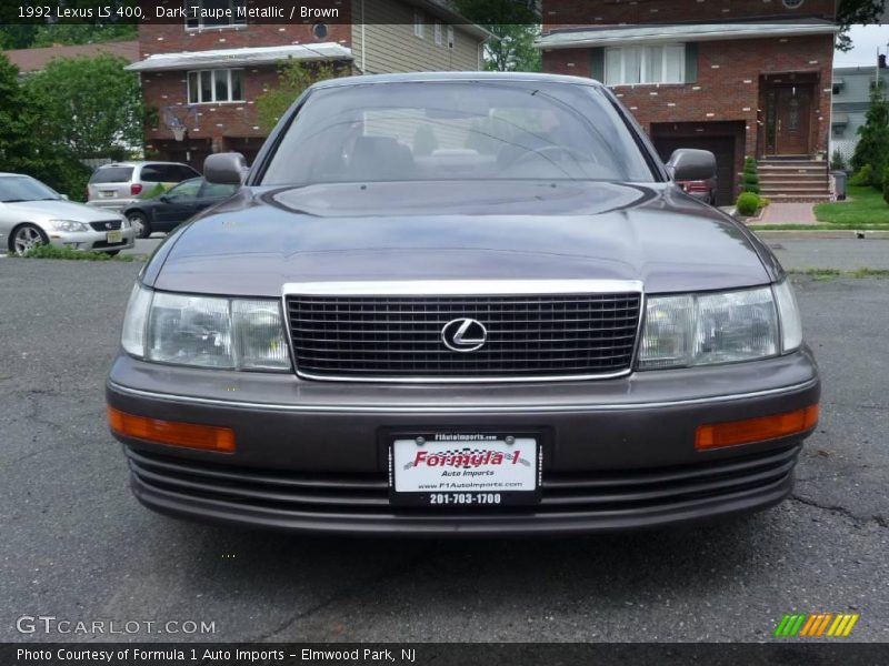 Dark Taupe Metallic / Brown 1992 Lexus LS 400