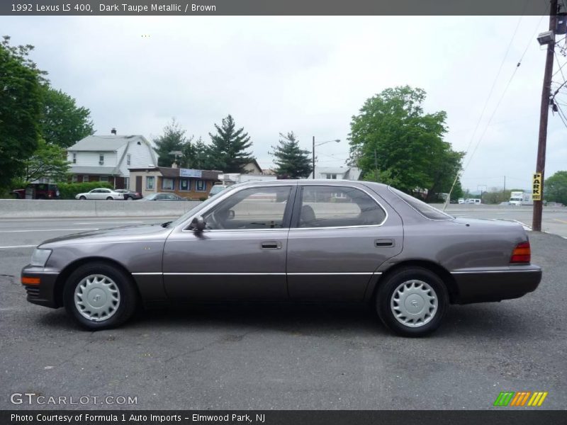 Dark Taupe Metallic / Brown 1992 Lexus LS 400