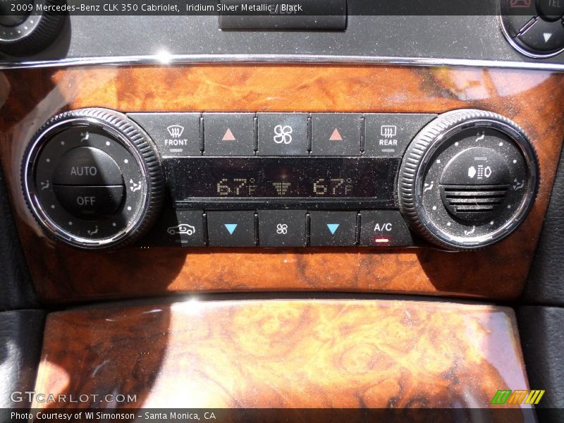 Iridium Silver Metallic / Black 2009 Mercedes-Benz CLK 350 Cabriolet