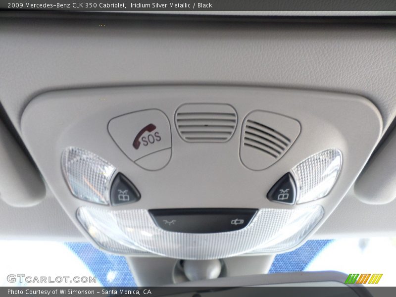 Iridium Silver Metallic / Black 2009 Mercedes-Benz CLK 350 Cabriolet