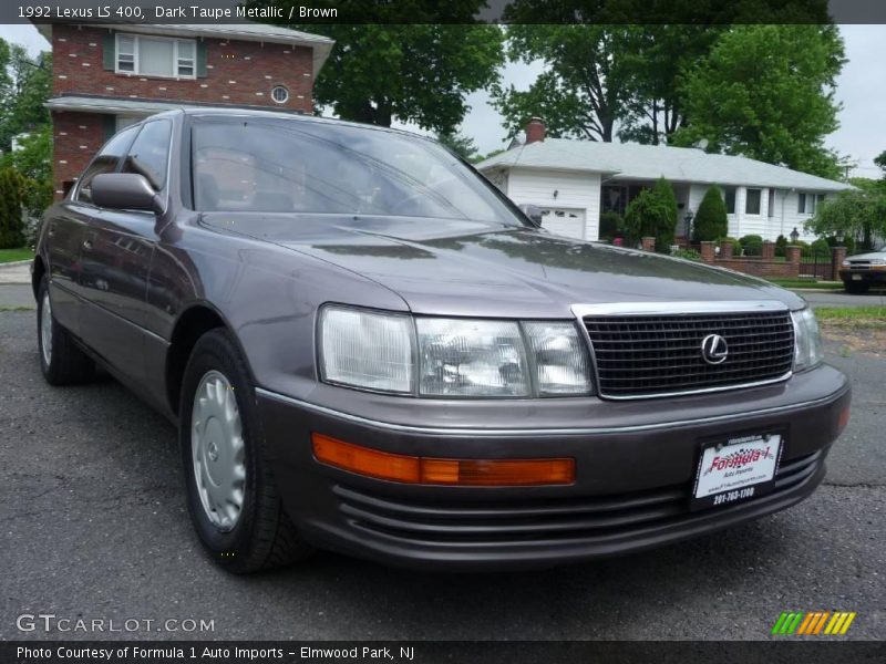 Dark Taupe Metallic / Brown 1992 Lexus LS 400