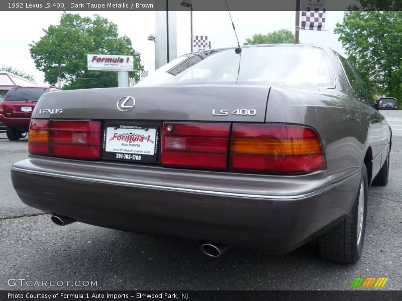 Dark Taupe Metallic / Brown 1992 Lexus LS 400