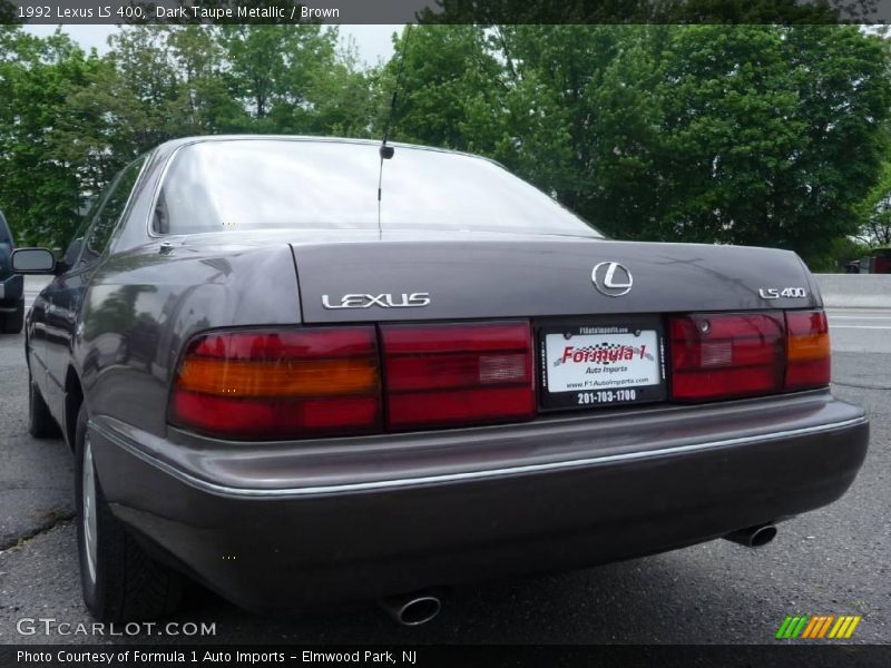 Dark Taupe Metallic / Brown 1992 Lexus LS 400