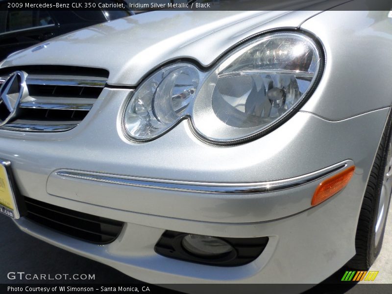 Iridium Silver Metallic / Black 2009 Mercedes-Benz CLK 350 Cabriolet