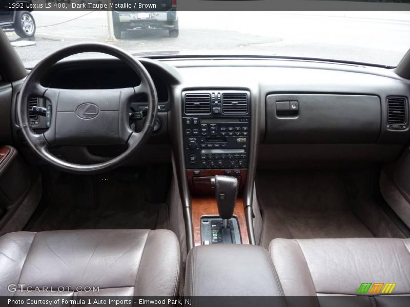Dark Taupe Metallic / Brown 1992 Lexus LS 400