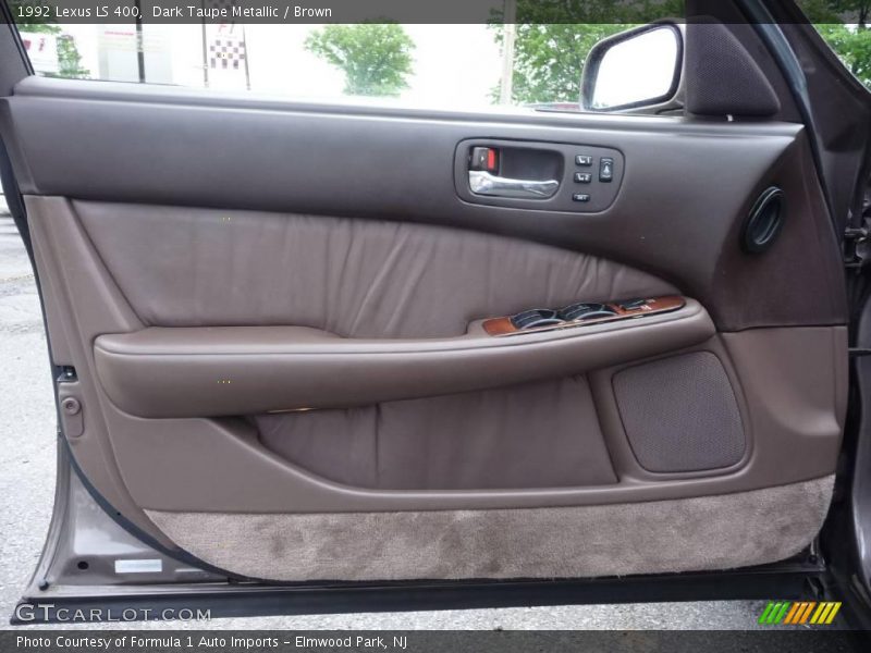 Dark Taupe Metallic / Brown 1992 Lexus LS 400
