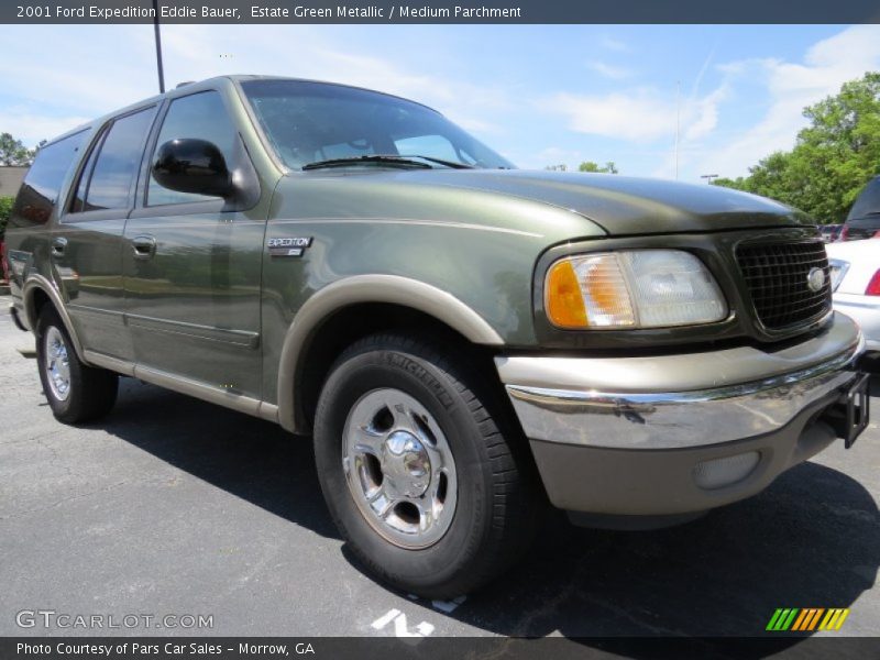 Estate Green Metallic / Medium Parchment 2001 Ford Expedition Eddie Bauer