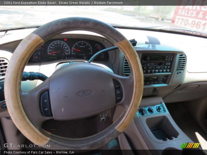 Estate Green Metallic / Medium Parchment 2001 Ford Expedition Eddie Bauer