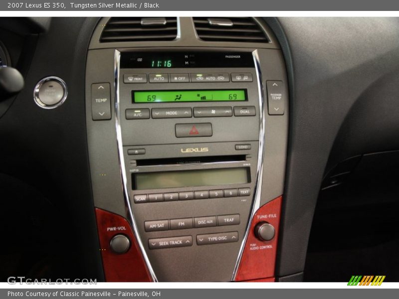 Tungsten Silver Metallic / Black 2007 Lexus ES 350