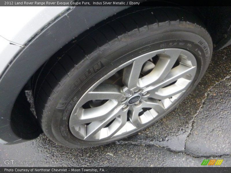 Indus Silver Metallic / Ebony 2012 Land Rover Range Rover Evoque Coupe Pure