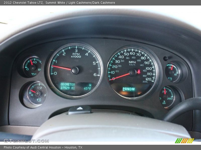 Summit White / Light Cashmere/Dark Cashmere 2012 Chevrolet Tahoe LTZ