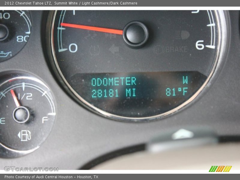 Summit White / Light Cashmere/Dark Cashmere 2012 Chevrolet Tahoe LTZ