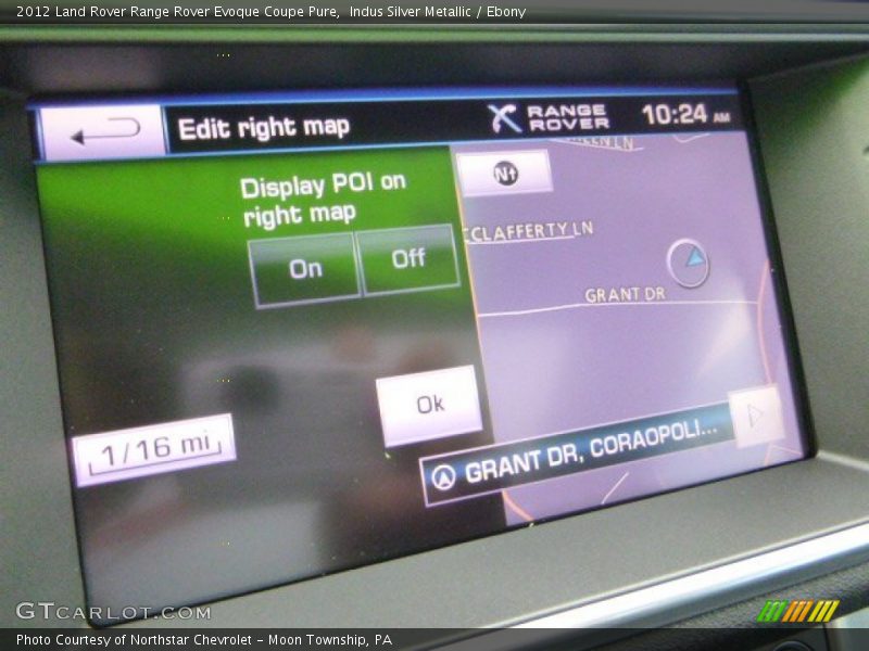 Navigation of 2012 Range Rover Evoque Coupe Pure