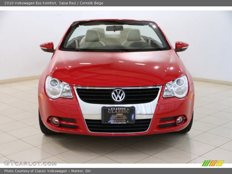Salsa Red / Cornsilk Beige 2010 Volkswagen Eos Komfort
