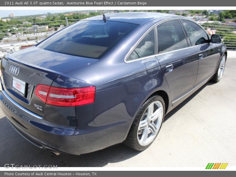 Aventurine Blue Pearl Effect / Cardamom Beige 2011 Audi A6 3.0T quattro Sedan