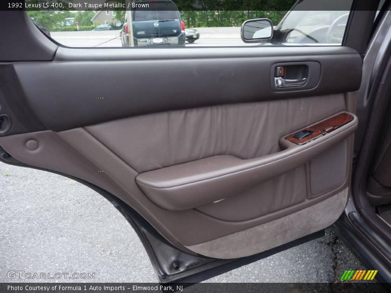 Dark Taupe Metallic / Brown 1992 Lexus LS 400