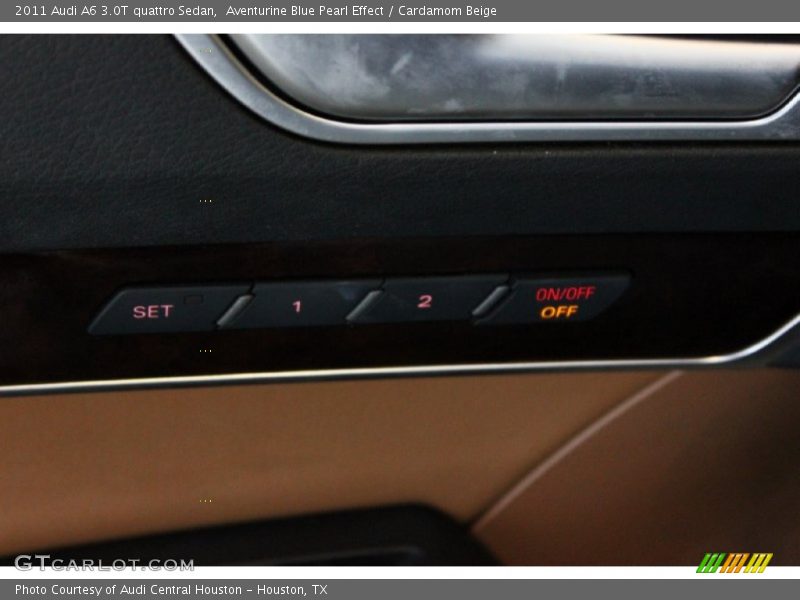 Aventurine Blue Pearl Effect / Cardamom Beige 2011 Audi A6 3.0T quattro Sedan