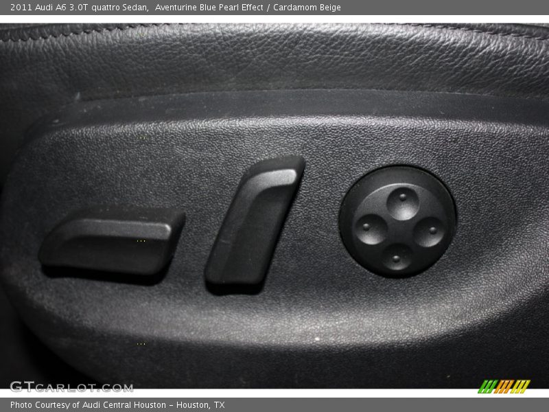Aventurine Blue Pearl Effect / Cardamom Beige 2011 Audi A6 3.0T quattro Sedan