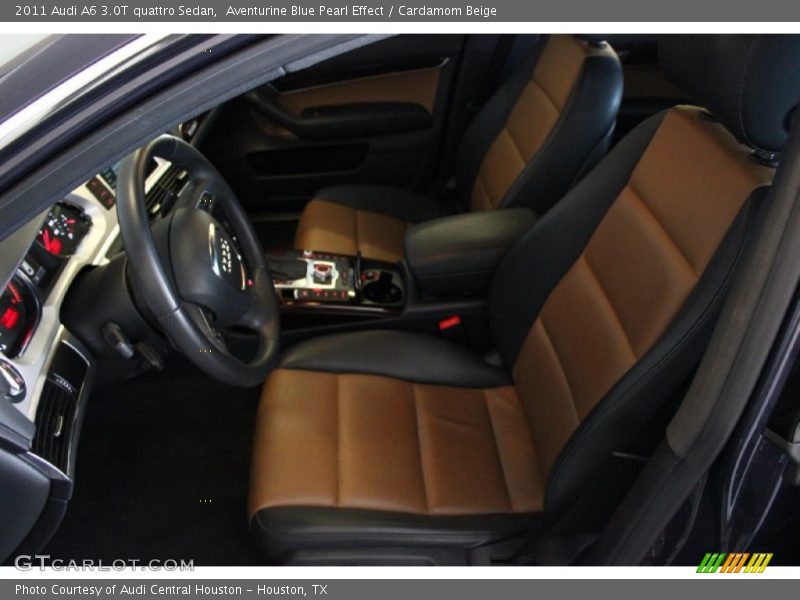 Aventurine Blue Pearl Effect / Cardamom Beige 2011 Audi A6 3.0T quattro Sedan