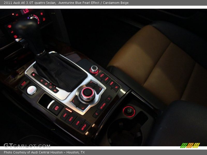 Aventurine Blue Pearl Effect / Cardamom Beige 2011 Audi A6 3.0T quattro Sedan