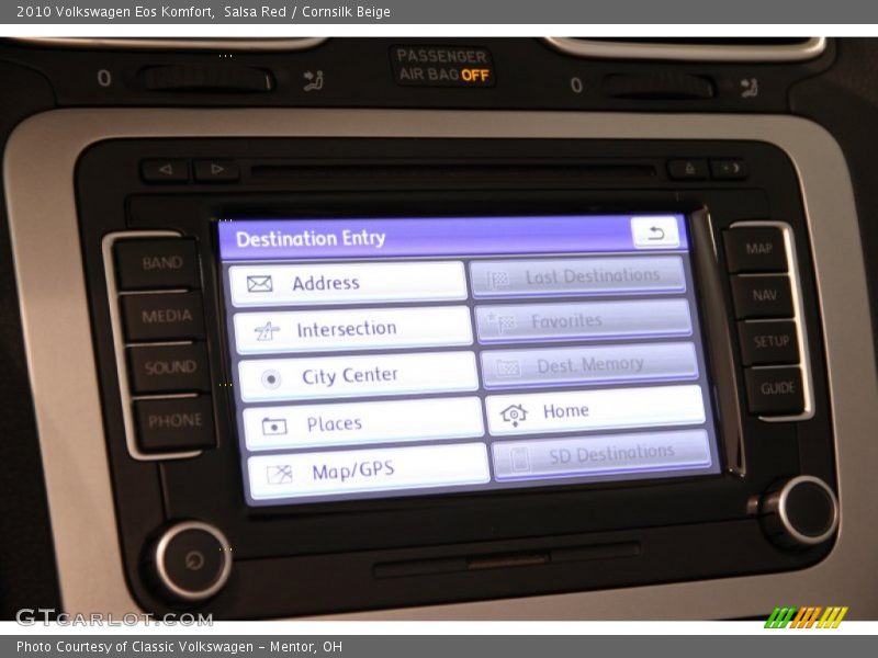 Salsa Red / Cornsilk Beige 2010 Volkswagen Eos Komfort