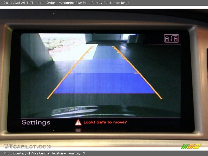 Aventurine Blue Pearl Effect / Cardamom Beige 2011 Audi A6 3.0T quattro Sedan