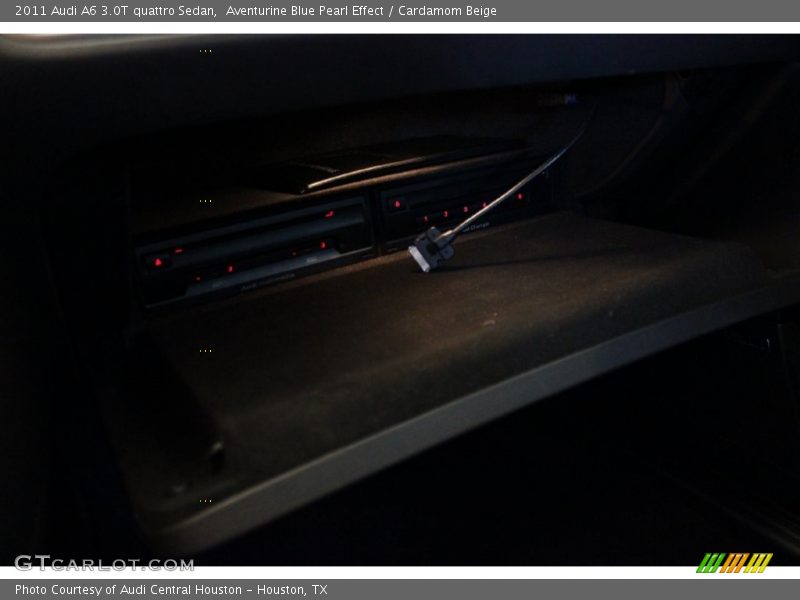 Aventurine Blue Pearl Effect / Cardamom Beige 2011 Audi A6 3.0T quattro Sedan
