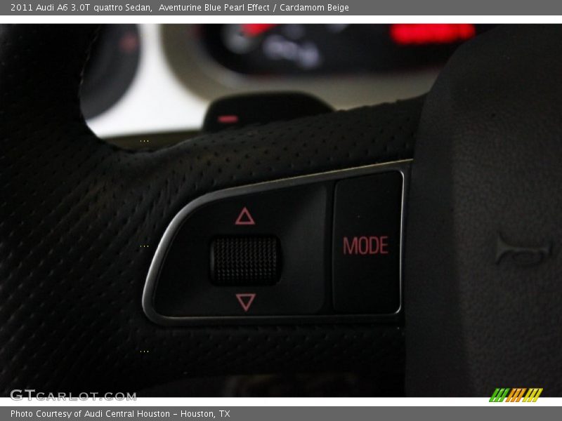 Aventurine Blue Pearl Effect / Cardamom Beige 2011 Audi A6 3.0T quattro Sedan