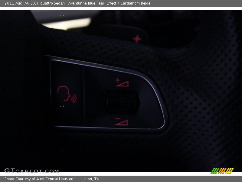 Aventurine Blue Pearl Effect / Cardamom Beige 2011 Audi A6 3.0T quattro Sedan