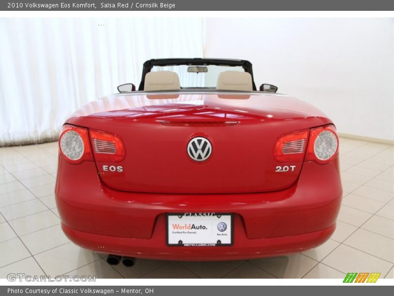 Salsa Red / Cornsilk Beige 2010 Volkswagen Eos Komfort